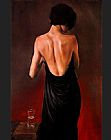 Black Canvas Paintings - The Black Drape